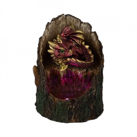 Statueta cu led dragon Arboreal Hatchling - rosu 10cm